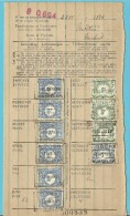 Dokument Met Zegels LIJFRENTEZEGEL / Timbres De Retraite Met Privestempel A. OOGHE ROULERS 1939 - Documents