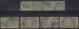 6 Pairs British India Used, Half Anna, ½a King George V, KG Series - Other & Unclassified