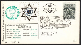 Austria 1967, Ballon FDC Cover ""Adoration Of Shepherds" Johannes Chapel" W./special Postmark "Christkindl", Ref.bbzg - Autres & Non Classés