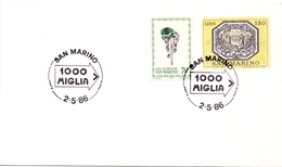 SAN MARINO 1000 MIGLIA 1986 (MG160051) - Storia Postale