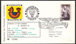 Austria 1975, Illustrated Ballon Cover "Christmas" W./special Postmark "Christkindl", Ref.bbzg - Other & Unclassified