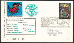 Austria 1973, Illustrated Ballon Cover "Christmas" W./special Postmark "Christkindl", Ref.bbzg - Autres & Non Classés