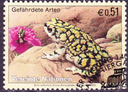UNO Wien Vienna Vienne - Grüne Sonorakröte (Bufo Retiformis) (Mi.Nr. 360) 2002 - Gest. Used Obl. - Gebraucht