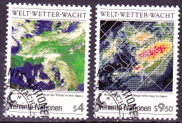 UNO Wien Vienna Vienne - Weltwetterwacht/World Weather Watch/Veille Météorologique (Mi.Nr. 92/3) 1989 - Gest. Used Obl. - Usados
