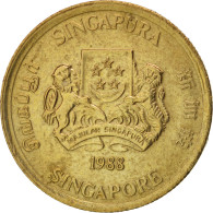 Monnaie, Singapour, 5 Cents, 1988, British Royal Mint, SUP, Aluminum-Bronze - Singapur