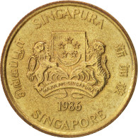 Monnaie, Singapour, 5 Cents, 1986, British Royal Mint, SUP+, Aluminum-Bronze - Singapour