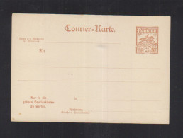 Dt. Reich Privatpost Courier-Karte Barmen-Elberfeld Ungebraucht - Postes Privées & Locales