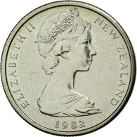 Monnaie, Nouvelle-Zélande, Elizabeth II, 5 Cents, 1982, TTB+, Copper-nickel - Nueva Zelanda