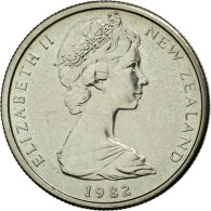 Monnaie, Nouvelle-Zélande, Elizabeth II, 5 Cents, 1982, TTB+, Copper-nickel - New Zealand