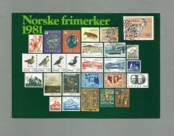 Norwegen 1981  Mi.Nr. 835 , Norske Frimerker 1981 - Maximum Card - Stempel  21.6.1982 - Cartes-maximum (CM)