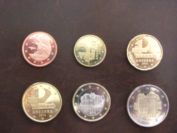 Euros : Série 6 Pièces De 5 Cts à 2&euro;  ANDORRE 2014 BU (SPL) - Andorre