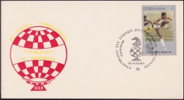 1977-CE-26 CUBA 1977 SPECIAL CANCEL. CHESS AJEDREZ. CIENFUEGOS TORNEO CAPABLANCA IN MEMORIAN INAGURACION. - Lettres & Documents