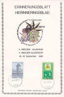 Belgien 1982 - Herinneringsblad 4. Arolser Alleefeest - 18/19.09.1982 - Duits Belgisch Gezelschaf - Covers & Documents