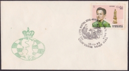 1993-CE-6 CUBA 1993 SPECIAL CANCEL. CHESS AJEDREZ. 105 ANIV NATALICIO JOSE RAUL CAPABLANCA. CIENFUEGOS. - Storia Postale