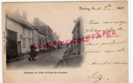 60 - FROISSY - TAMBOUR DE VILLE ET ECOLE DE GARCONS -1903- ECRITE A MME JEAN TEILLIET SAINT JUNIEN - Froissy
