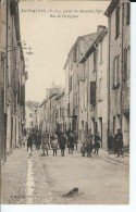 66 - RIVESALTES - Belle Vue Très Animée De La Rue De Perpignan - Rivesaltes