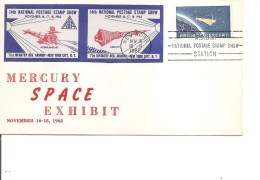 Espace -Mercury ( Commémoratif Des USA De 1962 Avec Timbres Non Dentelés -Dessins En Rouge à Voir) - Noord-Amerika