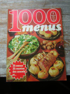 REVUE  CUISINE  1000 MENUS  N° 1  HEBDOMADAIRE  1970 - Cooking & Wines