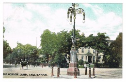 RB 1097 - Early Postcard - The Gordon Lamp - Cheltenham Gloucestershire - Cheltenham