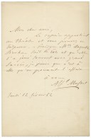 MUSSET Alfred De (1810-1857), Poète Et écrivain. - Autres & Non Classés