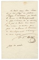 HUGO Victor (1802-1885), écrivain, Homme Politique, De L'Académie Française. - Altri & Non Classificati