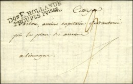 Don E HOLLANDE / TROUPES Foises (non Signalé En Noir) Sur Lettre Avec Texte Daté De Nüremberg Le... - Marques D'armée (avant 1900)