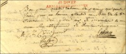 5e Don P.P. / ARM SAMBRE ET MEUSE Rouge Sur Un Bon Pour Quatre Rations De Pain Daté D'Aix La Chapelle An 4.... - Marques D'armée (avant 1900)