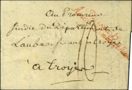 ' Division H / Armée Sambre Et Meuse ' Rouge Sur Lettre Avec Texte Daté '' Du Cantonnement Du Village... - Marques D'armée (avant 1900)