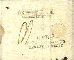 P.49.P. / REIMS Sur Lettre Adressée à Bonn, Au Verso DEBse Don F ARM. / SAMBRE ET MEUSE Et DEBse /... - Marques D'armée (avant 1900)