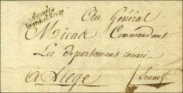 ' Armée / Sambre Et Meuse ' Sur Lettre Avec Contreseing De Franchise Manuscrit Du Général... - Marques D'armée (avant 1900)