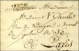 PP N° 40 / ARM. D'ALLEMAGNE Sur Lettre Avec Texte Daté D'Ulm Le 29 Janvier 1810. - SUP. - R. - Marques D'armée (avant 1900)