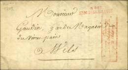 N° 43 / ARM. D'ALLEMAGNE Rouge Avec Franchise Encadrée Rouge ' Commisaire Ordonnateur / De La Haute... - Marques D'armée (avant 1900)