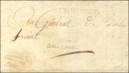 BENESOUEF (R) Sur Lettre En Franchise Avec Texte Signé Du Général Douhelat Adressée Au... - Marques D'armée (avant 1900)