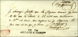 N° 14 / ANGLAISE R. LOURSie (S N° 9613b) Sur Texte Daté Le 22 Vendémiaire An 2 Et... - Lettres Civiles En Franchise