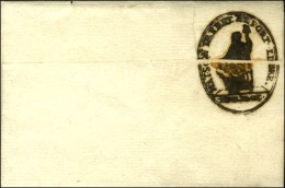 Cachet Orné MAISON D'ARRET DE PORT-LIBRE (S N° 9588) Au Verso D'une Lettre Avec Texte Daté Du 18... - Lettres Civiles En Franchise