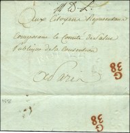 '' M. D. L. '' (maison D'arrêt Du Luxembourg) (S N° 9580) Sur Lettre Avec Texte Daté Le 13... - Lettres Civiles En Franchise