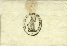 Cachet Orné MAISON D'ARRET DE L'ABBAYE (S N° 9551) Sur Lettre Avec Texte Daté Le 30 Thermidor An... - Lettres Civiles En Franchise