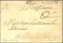 AFFAIRES DU ROY Sur Lettre En Franchise Et Texte Daté De Dijon 1744. Superbe Frappe Mais Adresse... - Lettres Civiles En Franchise