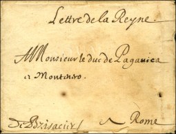'' Lettre De La Reyne '' (Marie Thérèse D'Autriche, épouse De Louis XIV) Adressée... - Lettres Civiles En Franchise