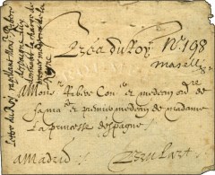 Enveloppe Sans Texte De Louis XIII Adressée à Madrid Sous Le Contreseing De Pierre Brulart (Marquis... - Lettres Civiles En Franchise
