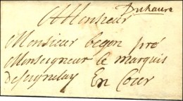 '' En Cour '' + '' Du Havre '' Sur Lettre Avec Texte Daté '' Delarmé Navalle Le 23 Juillet 1690 ''. -... - Lettres Civiles En Franchise