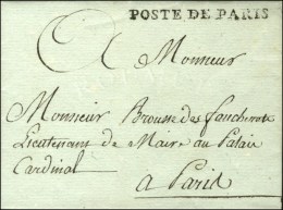 POSTE DE PARIS (L N° 70) Sur Lettre Avec Texte Daté De Paris Le 11 Décembre 1789 Signée ''... - Autres & Non Classés