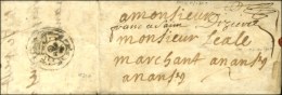 Lettre Avec Texte Daté De Paris Le 9 Novembre 1700 Adressée à Nantes, Au Verso Exceptionnel... - Autres & Non Classés