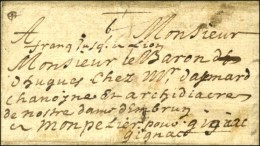 '' Franc Jusqu'à Lyon '' Sur Lettre Avec Texte Daté De Gap Pour Gignac. 1686. - TB. - R. - ....-1700: Précurseurs