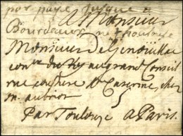 '' Port Payé Jusqu'à Bordeaux Ou Toulouse '' Sur Lettre Avec Texte Pour Paris Daté 1686. - TB.... - ....-1700: Précurseurs