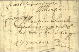 '' Franc Jusqu'à Rennes '' Sur Lettre Avec Texte Daté De Paris Pour Avesnes. 1657. - TB /  SUP. - RR.... - ....-1700: Précurseurs