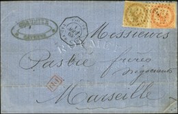 Losange Ancre / CG N° 3 + 5 Càd Octo COL FR / PAQ FR C N° 1 1 AOUT 68 Sur Lettre De Cayenne Pour... - Poste Maritime