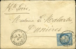 Càd VERSAILLES / ASSEMBLEE NATle 4 MARS 72 / N° 60 Sur Lettre Territoriale Pour Dunieres. Exceptionnel... - 1849-1876: Période Classique