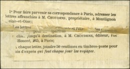 Lettre Non Affranchie Avec Texte Daté De Lille Le 13 Mai 1871 Adressée Sous Double Enveloppe à... - Guerre De 1870