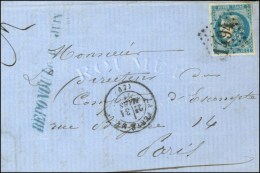 GC 1494 / N° 46 Càd T 17 LA FERTE-MACE (59) 31 MARS 71 Sur Lettre Pour Le Comptoir D'escompte à... - Guerre De 1870